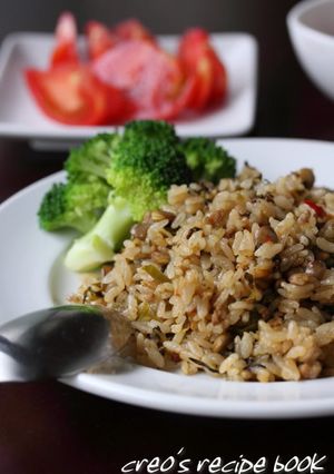 高菜とレンズ豆の炊き込みピラフ-レシピのメイン写真