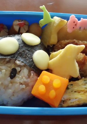 * マリオの1Upきのこお握り*キャラ弁-レシピのメイン写真