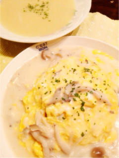 たらこクリームソースのオムライス♡-レシピのメイン写真