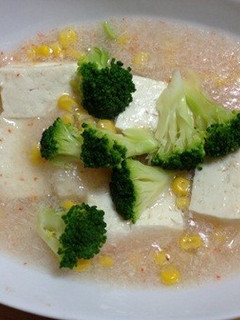 カニの塩あんかけ中華豆腐-レシピのメイン写真