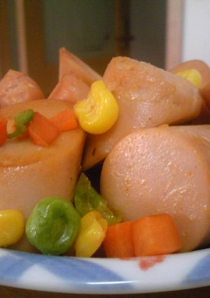 お弁当に!魚二ソとMBのケチャマヨ炒め-レシピのメイン写真