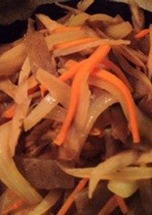 さっぱりきんぴら牛丼-レシピのメイン写真