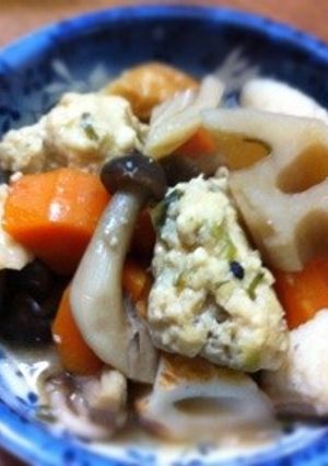 ෆみんな大好きෆ鶏団子のおふくろ煮-レシピのメイン写真