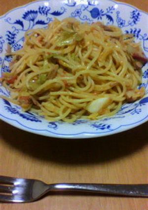 ツナとトマトとキャベツの♪簡単パスタ-レシピのメイン写真