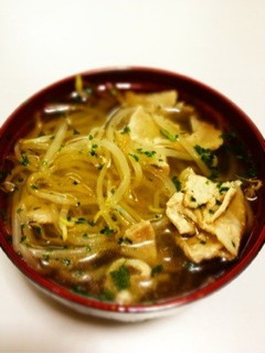 豚肉とモヤシのタイ風スープ-レシピのメイン写真