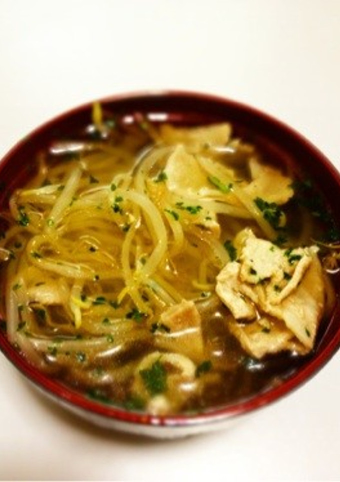 豚肉とモヤシのタイ風スープ-レシピのメイン写真
