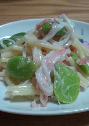 そら豆の楽チン♪♪サラダスパ♥-レシピのメイン写真