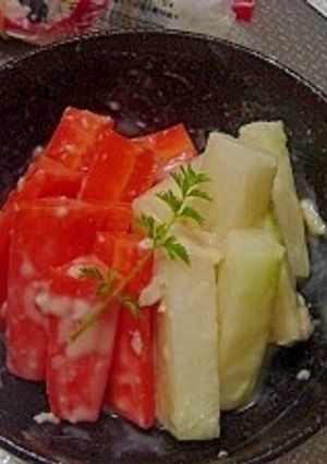 紅白☆人参と大根の酒粕漬け-レシピのメイン写真