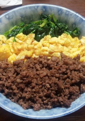 ♡三色そぼろ丼♡-レシピのメイン写真