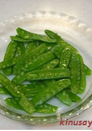 きぬさやの冷凍保存-レシピのメイン写真