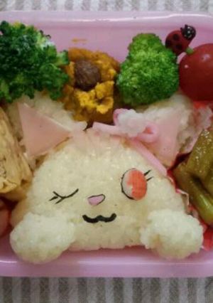 キャラ弁♡ジュエルペットのサンゴ♡-レシピのメイン写真