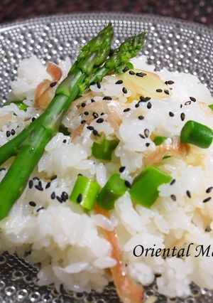 冥加とアスパラナムルご飯-レシピのメイン写真