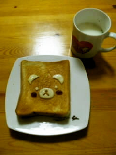くまさんトースト♪-レシピのメイン写真