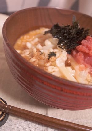 明太子と温泉卵の釜揚げうどん-レシピのメイン写真