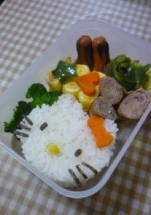 キャラ弁♪キティちゃん♪-レシピのメイン写真