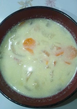 ヘルシー！豆乳スープ-レシピのメイン写真
