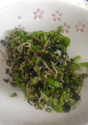 ピーマンじゃこ高菜炒め-レシピのメイン写真