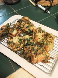 エビとルッコラの花のかき揚げ-レシピのメイン写真