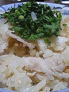 カナダポーク山芋とにんにく炊き込みご飯 -レシピのメイン写真