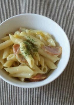 コーンスープで簡単カルボナーラ！-レシピのメイン写真