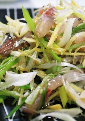★鯵の香味野菜～ごま酢和え～★-レシピのメイン写真