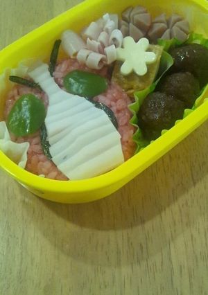 幼稚園キャラ弁☆仮面ライダーV3-レシピのメイン写真
