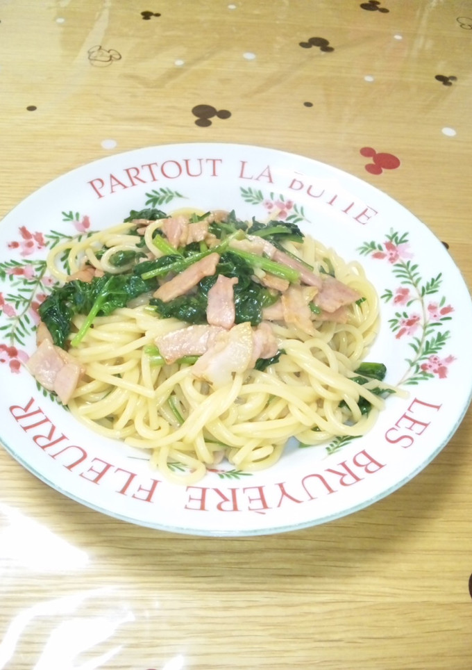 ほうれん草とハムの和風パスタ-レシピのメイン写真