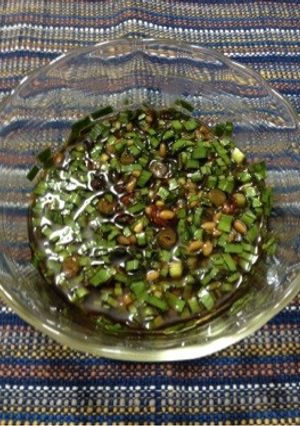 ニラの麹入り辣醤油漬け-レシピのメイン写真