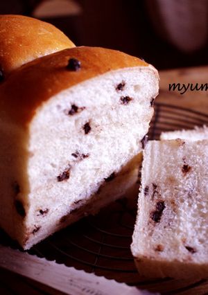 湯種食パン チョコチップ(山食)-レシピのメイン写真