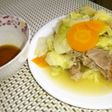 簡単!!春キャベツの酒蒸し中華味!!