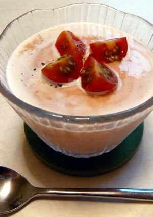 トマトとお豆腐のムース仕立て-レシピのメイン写真