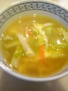 簡単☆かにかまレタス中華風スープ-レシピのメイン写真