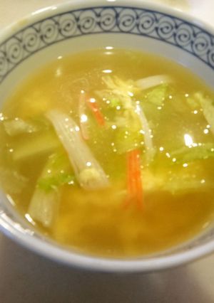 簡単☆かにかまレタス中華風スープ-レシピのメイン写真