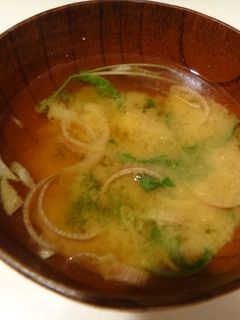 みょうが&水菜のお味噌汁☆-レシピのメイン写真