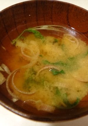 みょうが＆水菜のお味噌汁☆-レシピのメイン写真