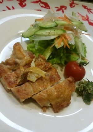 若鶏の岩塩カリカリ焼き〜♪-レシピのメイン写真