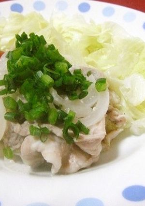 塩麹バターでウマ☆豚薄切り肉のレンジ蒸し-レシピのメイン写真