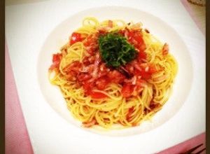 トマトとカリカリベーコンの冷製パスタ-レシピのメイン写真