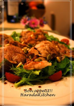 カリカリッ✿豚バラ肉のシードサラダ✿-レシピのメイン写真