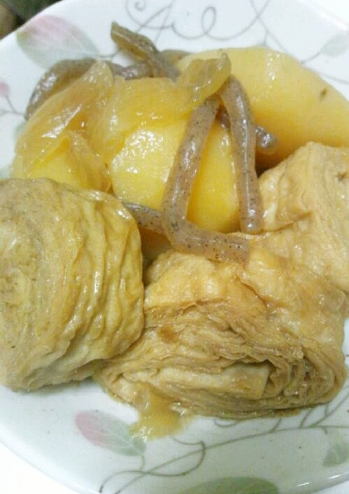 揚げ巻き湯葉と新じゃがの簡単煮物-レシピのメイン写真