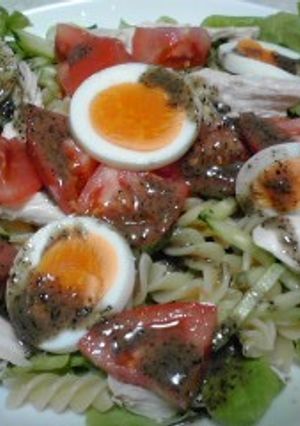 これはうまい！！ゴマ味のパスタサラダ♪-レシピのメイン写真