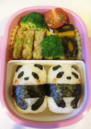 簡単*幼稚園お弁当 *パンダ* キャラ弁-レシピのメイン写真