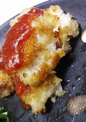 魚嫌いでも♪鱈のケチャップソースがけ-レシピのメイン写真