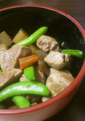 甘めほっこり大根とスナップエンドウの煮物-レシピのメイン写真