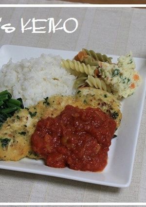 鳥ムネ肉のイタリア～ンなパン粉焼き-レシピのメイン写真