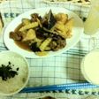 ナスとたけのこの酢豚風