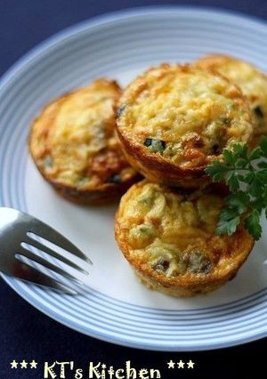 夏野菜とオリーブのミニチーズオムレツ-レシピのメイン写真