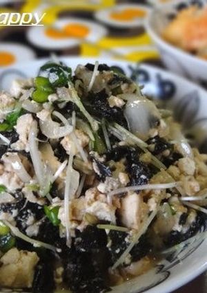 豆腐・焼き海苔・玉ねぎの韓国風サラダ-レシピのメイン写真