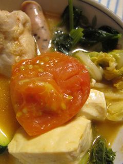 野菜いっぱい!トマトチーズ鍋-レシピのメイン写真