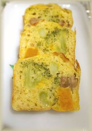 ノンオイル*豆腐生地*ケークサレ-レシピのメイン写真